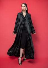 Black crepe Abaya Tsmm0032