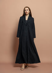 Black crepe Abaya