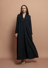 Black crepe Abaya