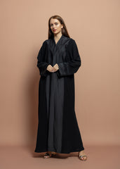 Black crepe Abaya