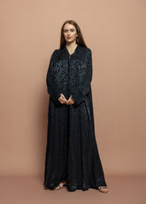 Black crepe Abaya
