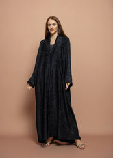 Black crepe Abaya