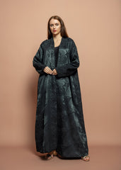 Black crepe Abaya