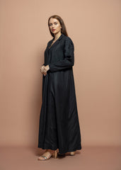Black crepe Abaya