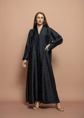 Black crepe Abaya