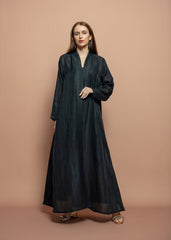 Black crepe Abaya Tsmm0143