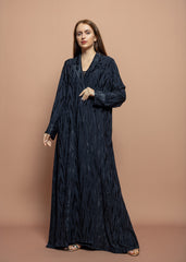 Black crepe Abaya Tsmm0147