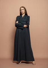 Black crepe Abaya