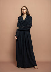 Black crepe Abaya Tsmm0153