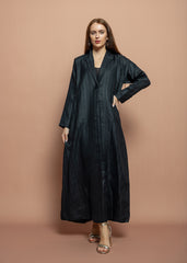 Black crepe Abaya Tsmm0154