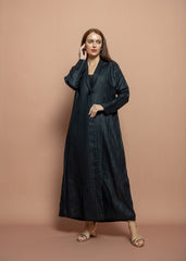 Black crepe Abaya Tsmm0154