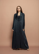 Black crepe Abaya