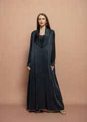 Black crepe Abaya