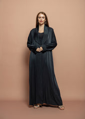 Black crepe Abaya