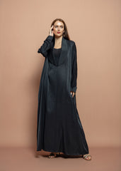 Black crepe Abaya
