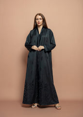 Black crepe Abaya Tsmm0163