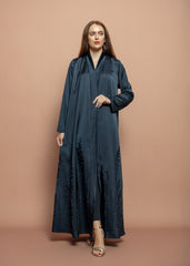 Black crepe Abaya Tsmm0166