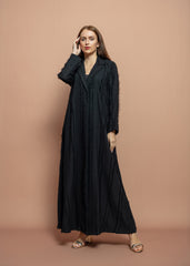 Black crepe Abaya