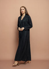 Black crepe Abaya