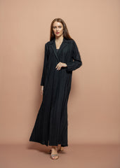 Black crepe Abaya