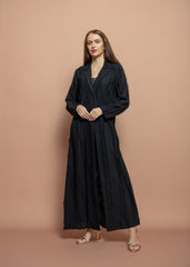 Black crepe Abaya
