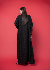 Black crepe abaya