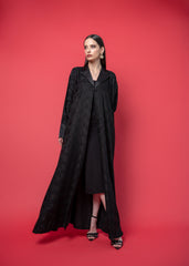 Black crepe abaya