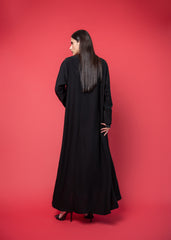 Black crepe abaya