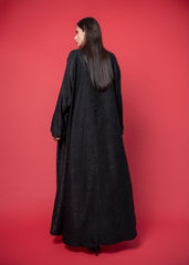 Black crepe abaya