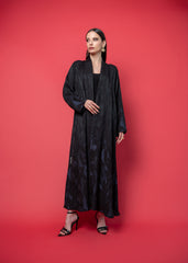 Black crepe abaya