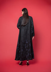 Black crepe abaya