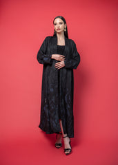 Black crepe abaya