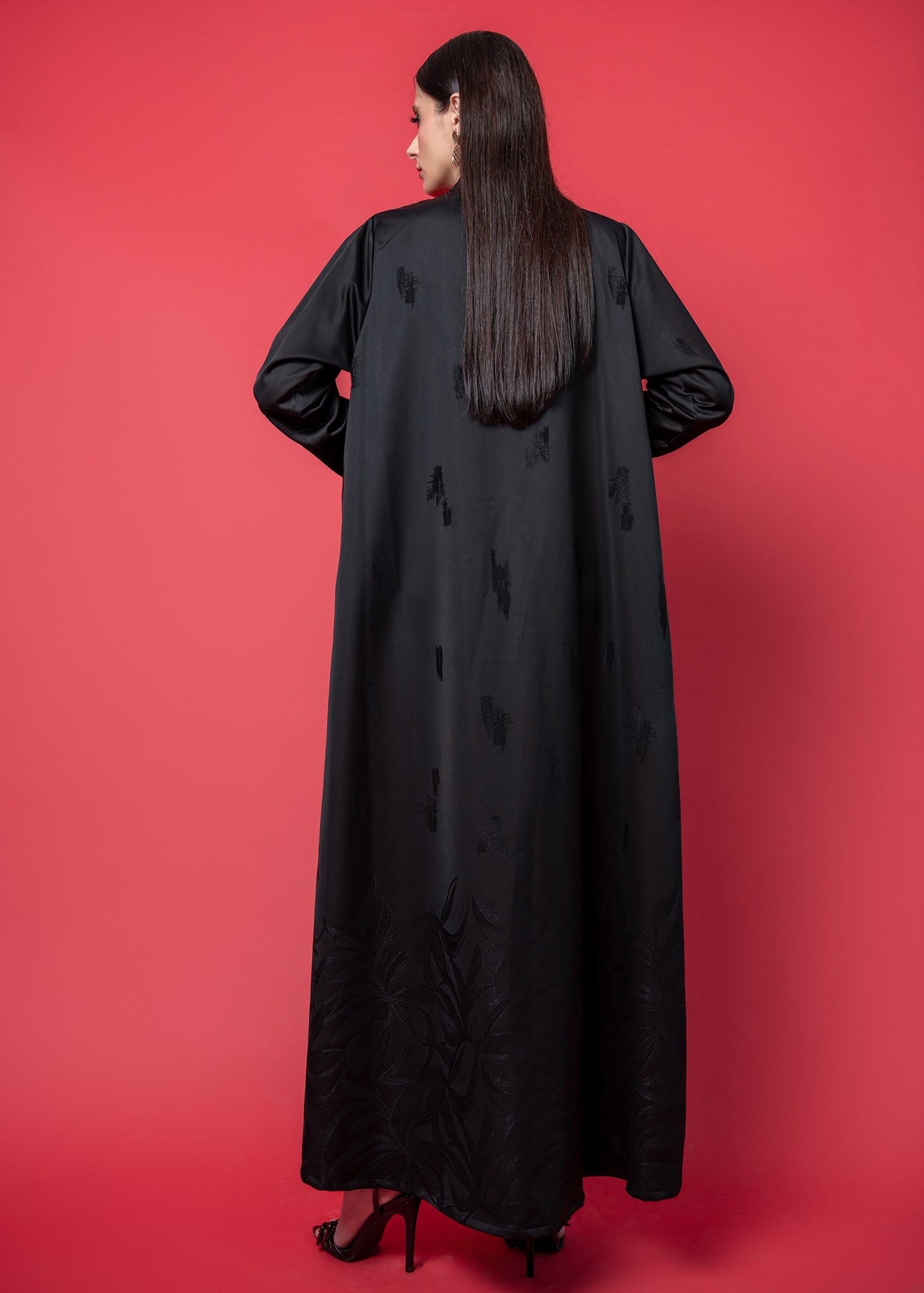 Elegant printed  Abaya