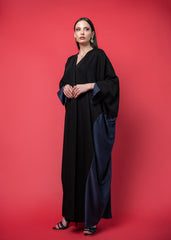 Black crepe abaya