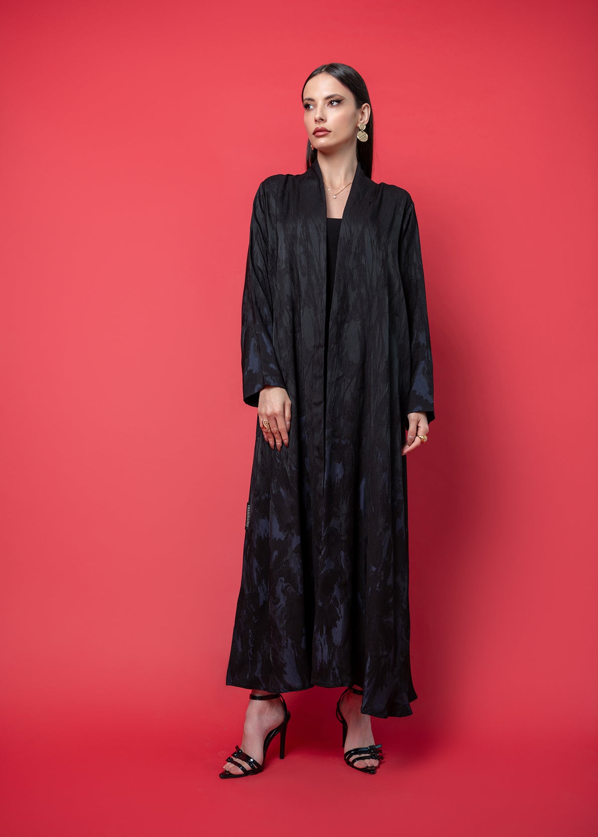 Printed Jacquard abaya