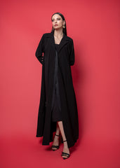 Black crepe abaya