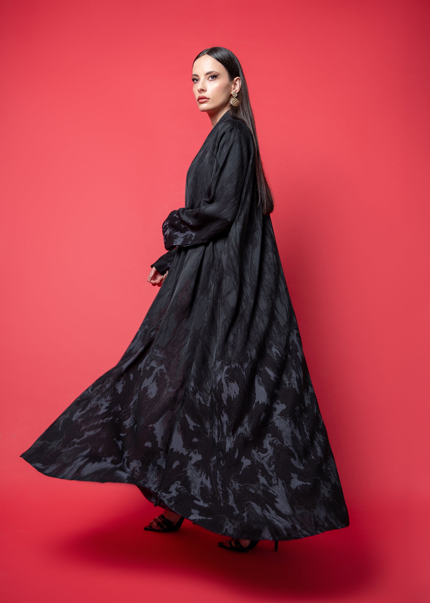 Printed Jacquard Abaya