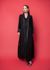 Black crepe Abaya