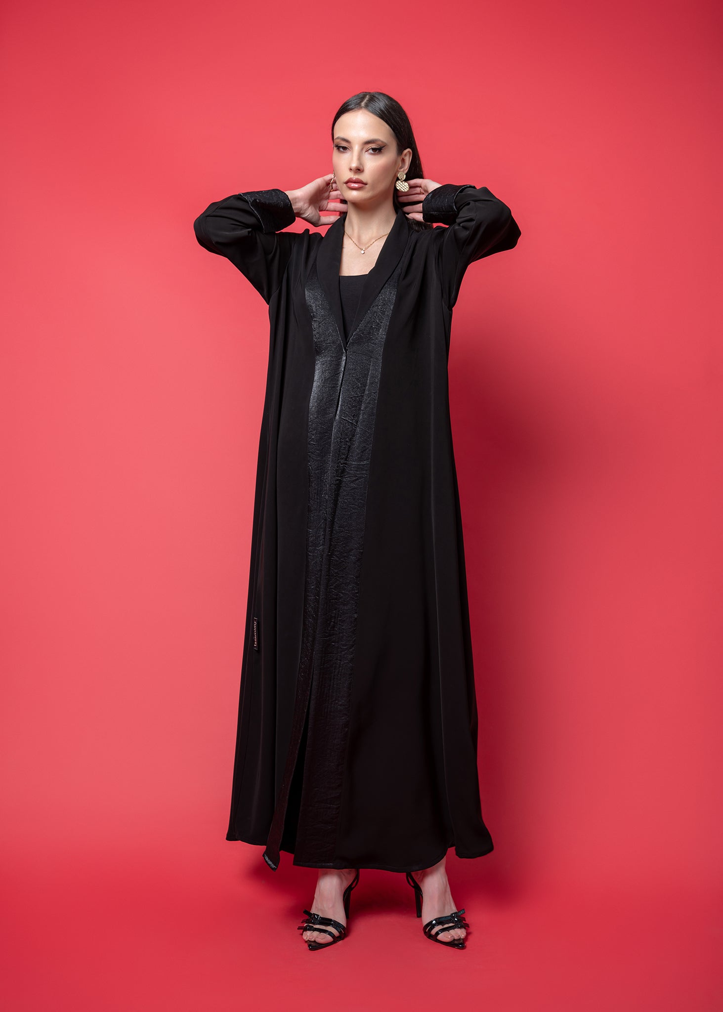 Black crepe Abaya