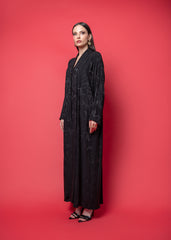 Black crepe Abaya