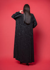 Black crepe Abaya