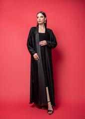 METALLIC BLACK ABAYA