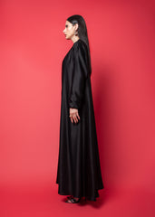 METALLIC BLACK ABAYA