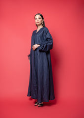 Blue Linen Abaya