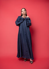 Blue Linen Abaya