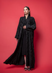 Black crepe Abaya