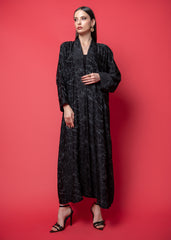 Black crepe Abaya