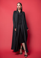 Black crepe Abaya