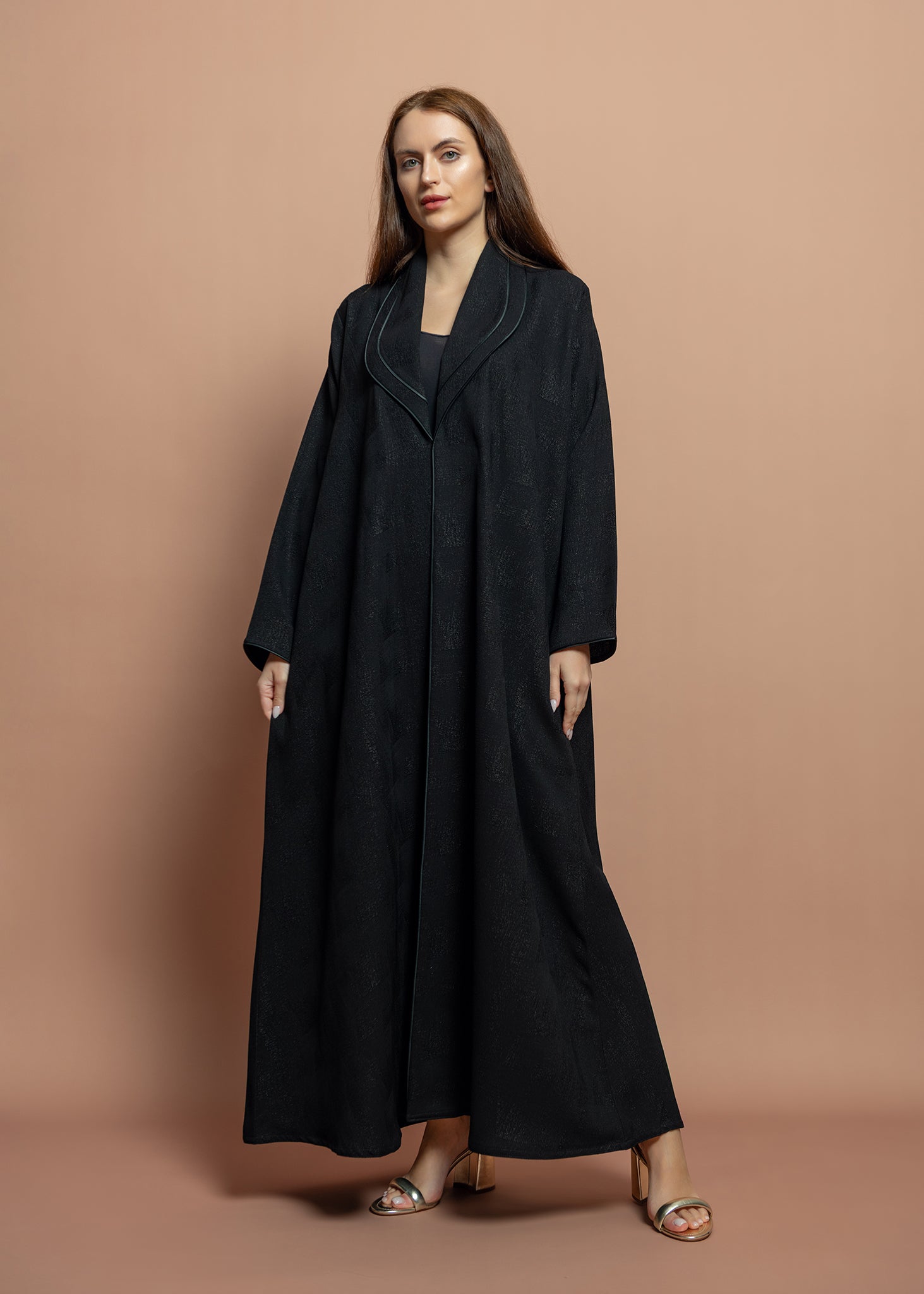 Black crepe Abaya