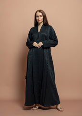 Black crepe Abaya